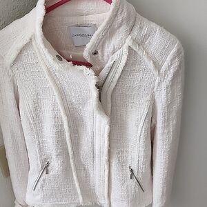 Carolina Belle White Textured Blazer